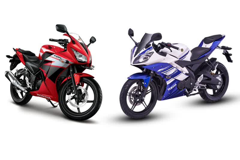 Brosur tubeless vs ban Komparasi Versi komparasi CBR150R Honda All  New Yamaha motor R15